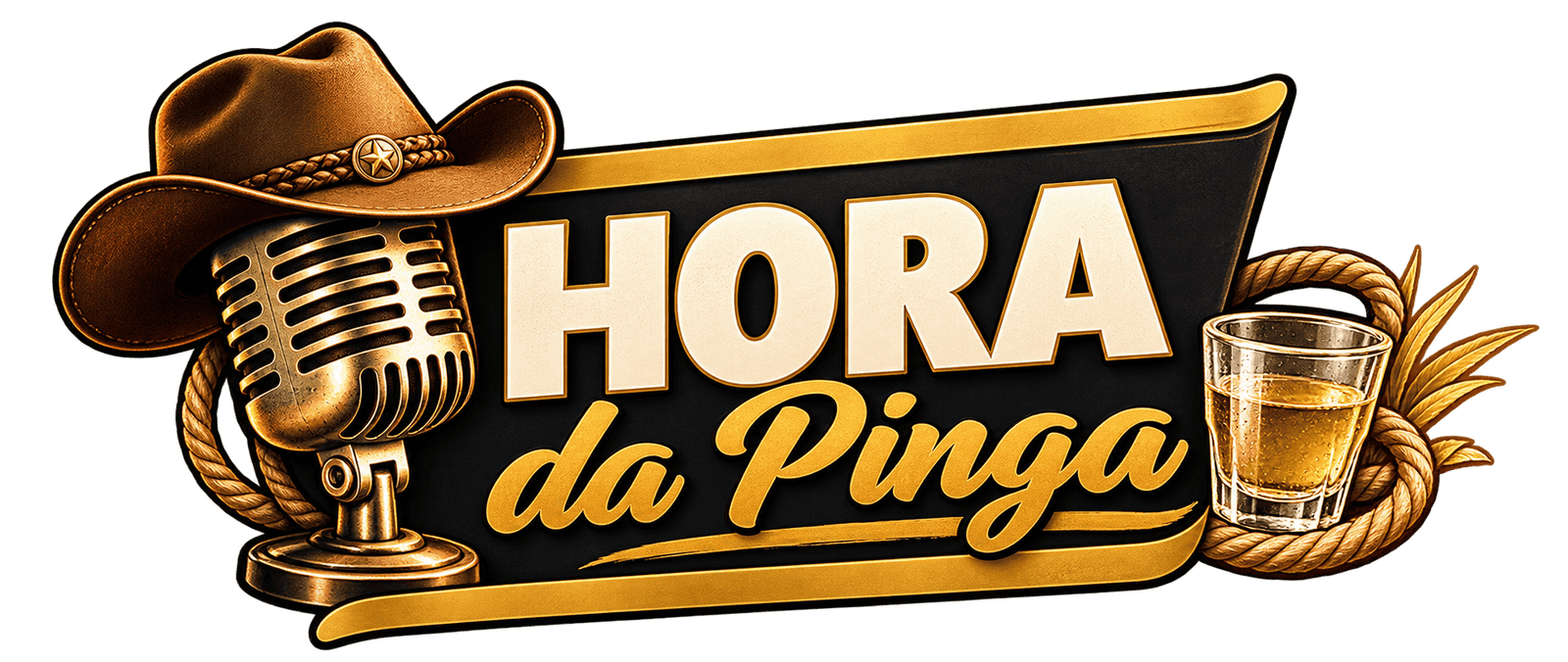 Arte do programa Hora da Pinga